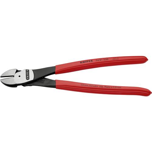 Knipex Kraft-Seitenschneider 250mm tauchbeschichtet Knipex 74 01 250 Werkstatt Kraft-Seitenschneider mit Facette 250 mm