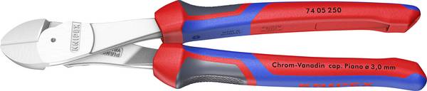 Knipex  74 05 250 Werkstatt Kraft-Seitenschneider mit Facette 250 mm