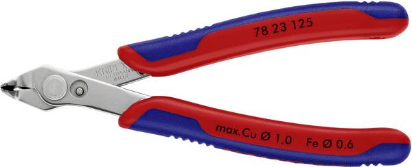 Knipex Super-Knips 78 23 125 Elektrotechnik und Feinwerktechnik Printzange ohne Facette 125 mm