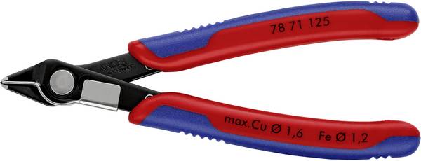 Knipex Super-Knips 78 71 125 Elektrotechnik und Feinwerktechnik Printzange ohne Facette 125 mm