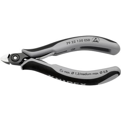 Seitenschneider mit ergonomischem Griff, beschriftet für präzisen Kabelschnitt.