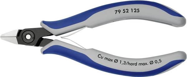 Knipex 79 52 125 Elektrotechnik und Feinwerktechnik Seitenschneider mit Facette 125 mm