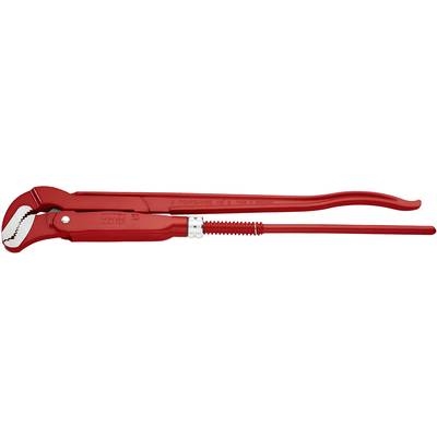 Rote Rohrzange mit verstellbarem Kiefer, geeignet für Rohrinstallationen und -reparaturen.