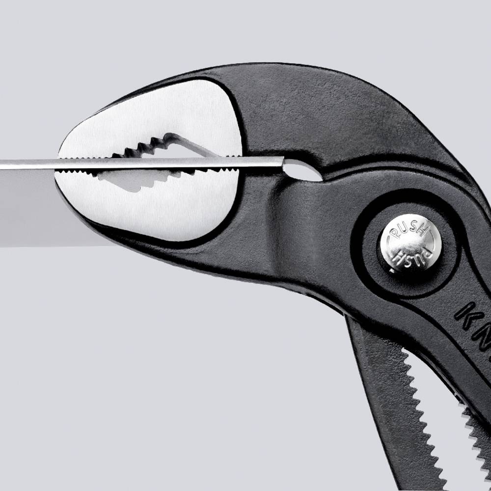Knipex Cobra KNIPEX Cobra® hightech waterpomptang 180 mm 36 mm Instelposities:18 Ø 42 mm (1 1-2) 87 