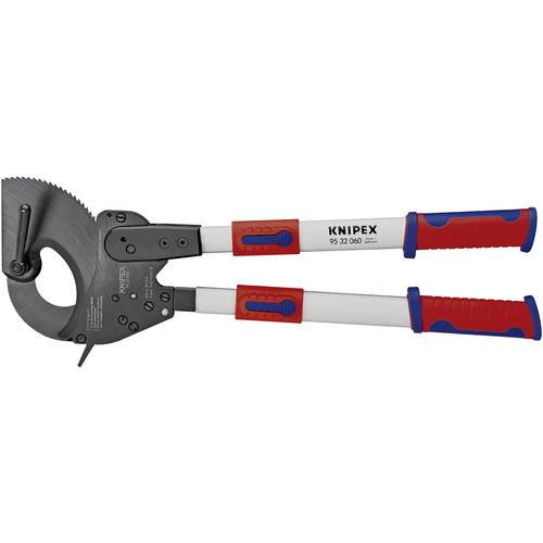 Thumbnail - Knipex Knipex-Werk 95 32 060 Ratschen-Kabelschneider Geeignet für (Abisoliertechnik) Alu- und Kupferkabel, ein- und mehr...