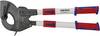 Knipex 95 32 060 Ratschen-Kabelschneider Geeignet für (Abisoliertechnik) Alu- und Kupferkabel, ein- und mehrdrähtig 60 mm 740 mm²