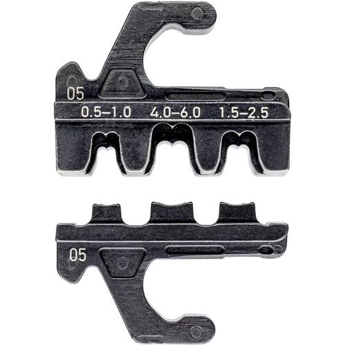 KNIPEX 97 39 05 Crimpeinsatz für unisolierte, offene Steckverbinder (4,8 + 6,3 mm Steckerbreite)