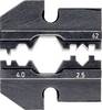 Knipex 97 49 62 Crimpeinsatz Solar-Steckverbinder geeignet für Huber & Suhner 2.5 bis 4 mm² Passend für Marke (Zangen) Knipex 97 43 200, 97 43 E, 97 43 E AUS, 97 43 E UK, 97 43 E US