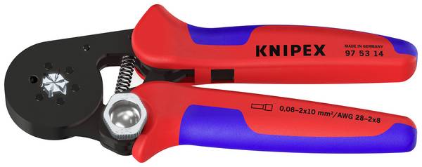 Knipex  97 53 14 Crimpzange  Aderendhülsen 0.08 bis 16 mm²