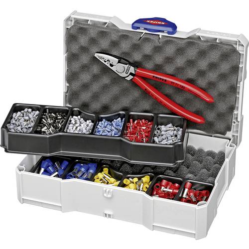 Knipex 97 90 06 97 90 06 Crimpzange Aderendhülsen 0.25 bis 16 mm² Inkl. Aderendhülsensortiment im Koffer
