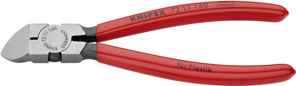 Knipex 72 11 160 Werkstatt Kunststoffseitenschneider ohne Facette 160 mm