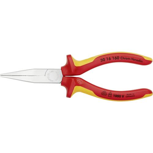 Thumbnail - Knipex 30 16 160 VDE Flachzange Gerade Chrom-Vanadium Elektrostahl 160 mm