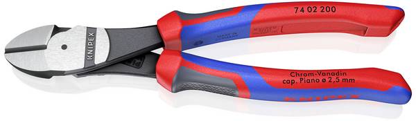 Knipex  74 02 200 Werkstatt Kraft-Seitenschneider mit Facette 200 mm