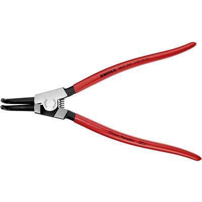 Eine rote Sicherungsringzange von Knipex, Modell 46 21 A11, mit federbelasteten Griffen. Geeignet für Innenringe in Bohrungen.