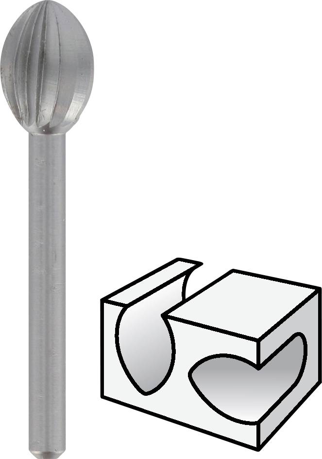 'Metallschneidwerkzeug neben einer technischen Zeichnung mit Details zu Form und Anwendungsmöglichkeit des Werkzeugs.'