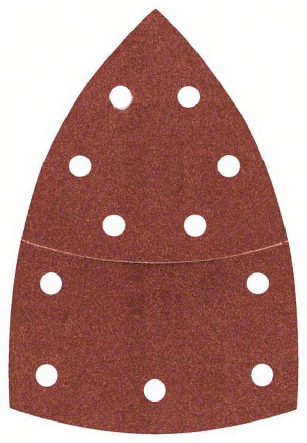 Bosch Accessories  2608607410 Multischleifpapier mit Klett, gelocht Körnung (num) 180  (L x B) 102 mm x 62.93 mm 10 St.