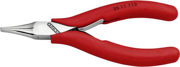 Knipex 35 11 115 Elektrotechnik und Feinwerktechnik Flachzange Gerade Werkzeugstahl 115 mm