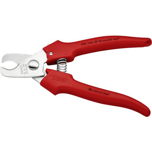 Knipex Kabelschere 165mm fuer Kabel 10mm/24mm² Knipex 95 05 165 Kabelschere Geeignet für (Abisoliertechnik) Alu- und Kup...