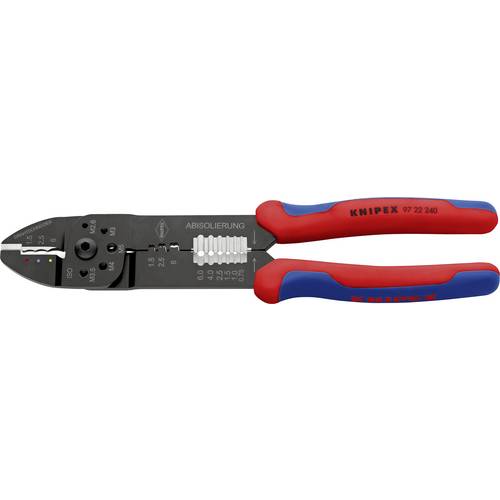 Thumbnail - Knipex 97 22 240 97 22 240 Crimpzange Isolierte Kabelschuhe, Isolierte Steckverbinder 0.75 bis 6 mm²