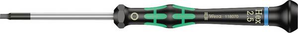 Wera 2054 Elektrotechnik und Feinwerktechnik Innen-Sechskantschraubendreher Schlüsselweite (metrisch): 2.5 mm  Klingenlänge: 60 mm
