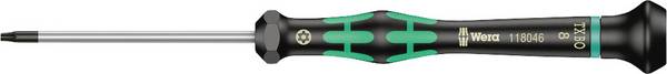 Wera 2067 Elektrotechnik und Feinwerktechnik Torx-Schraubendreher Größe (Schraubendreher) TR 8 Klingenlänge: 60 mm  1 St.