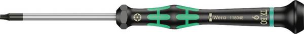 Wera 2067 Elektrotechnik und Feinwerktechnik Torx-Schraubendreher Größe (Schraubendreher) TR 9 Klingenlänge: 60 mm  1 St.