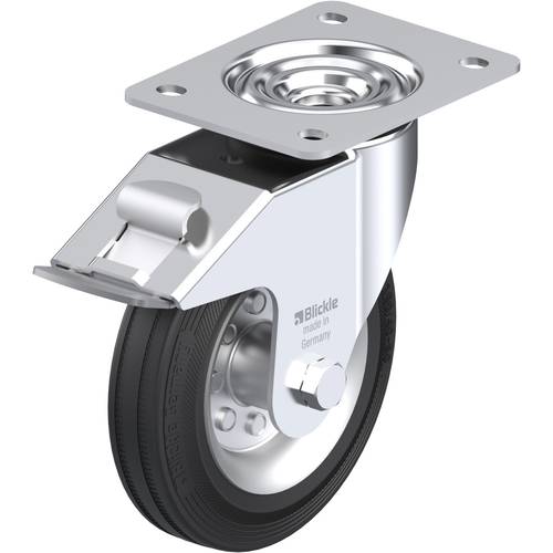 Thumbnail - Blickle 374843 LE-VE 160R-FI Lenkrolle mit Feststeller Rad-Durchmesser: 160 mm Tragfähigkeit (max.): 135 kg 1 St.