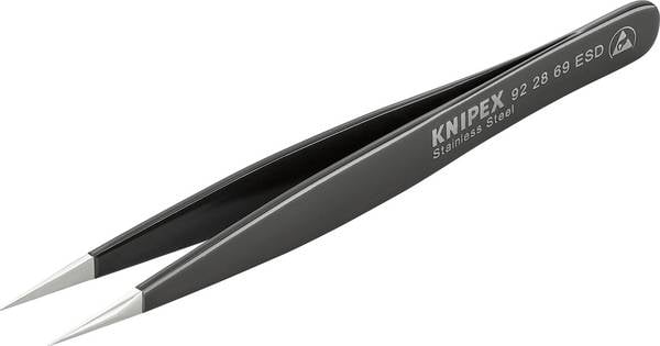Knipex 92 28 69 ESD Präzisionspinzette Spitz, kräftig 120 mm