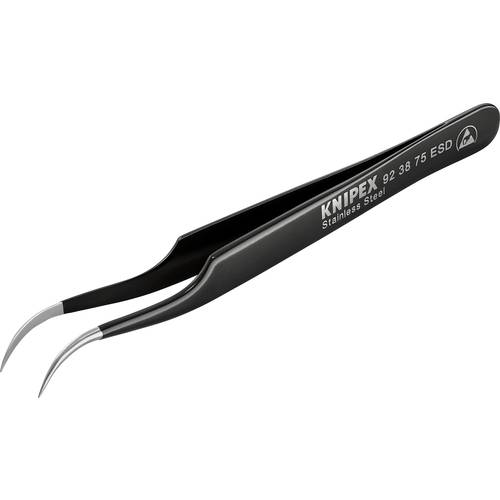 Knipex 92 38 75 ESD Präzisionspinzette Sichelspitze, gebogen 45° 120 mm