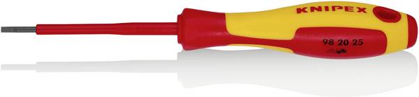 Knipex VDE VDE Schlitz-Schraubendreher Klingenbreite: 2.5 mm Klingenlänge: 75 mm DIN EN 60900