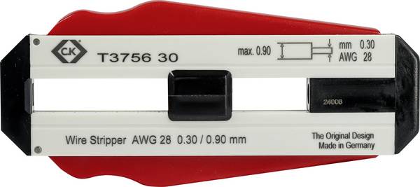 C.K T3756 30  Elektriker Drahtabisolierer Geeignet für PVC-Drähte, PTFE-Drähte 0.30 mm (max)   Passend für Marke (Zangen) C.k