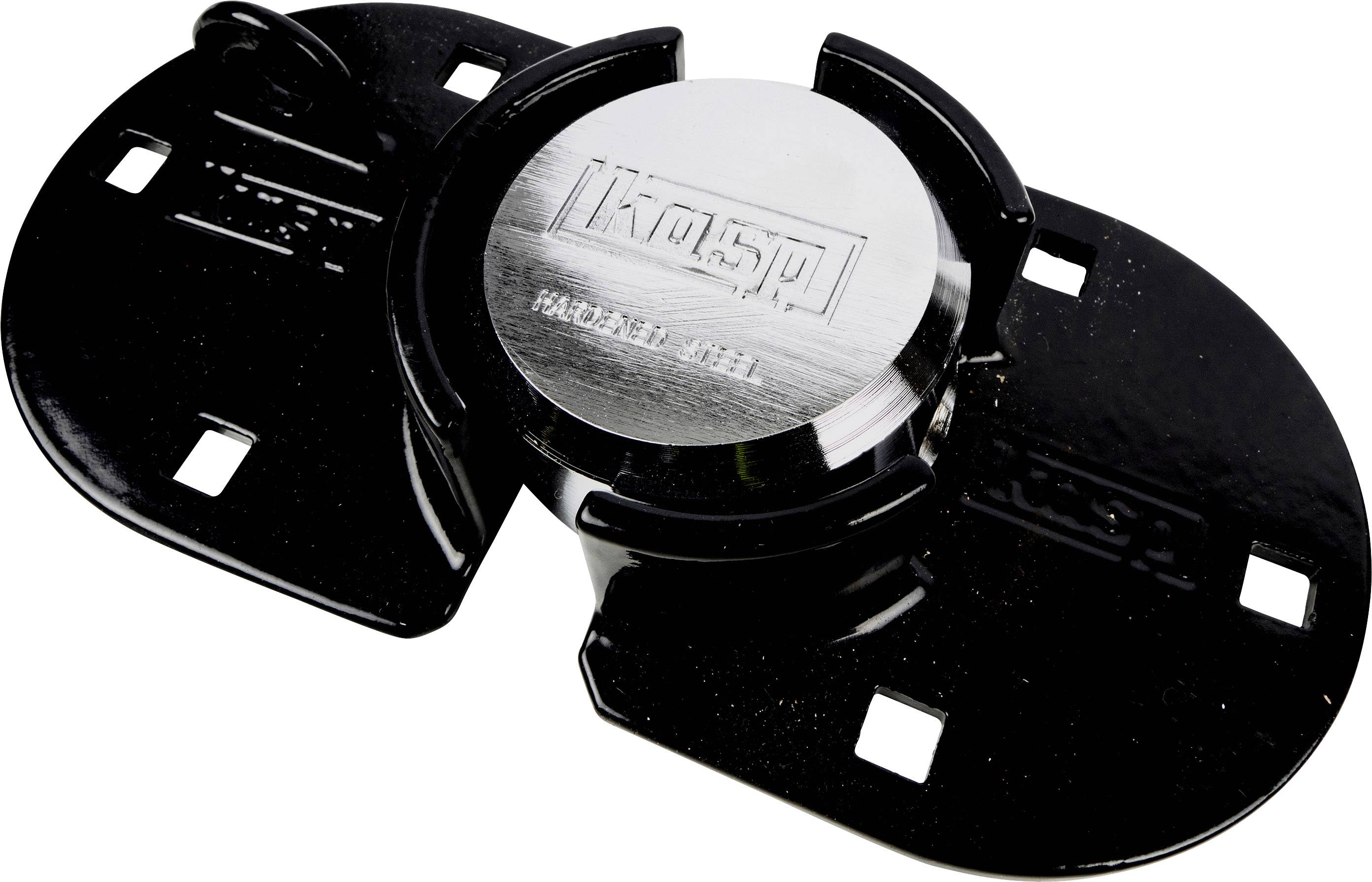 Kasp K50073A Transporterschloss 216 mm verschieden schließend Silber-Schwarz Schlüsselschloss