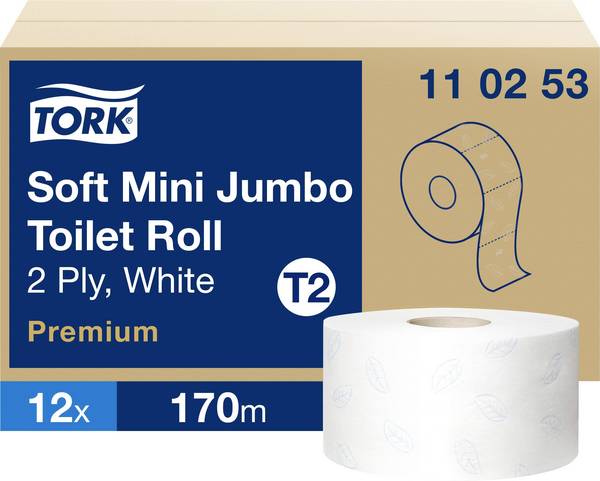 TORK Toilettenpapier Tork Premium Mini Jumbo Soft T2 - Toilettenpapier 110253 1 St.