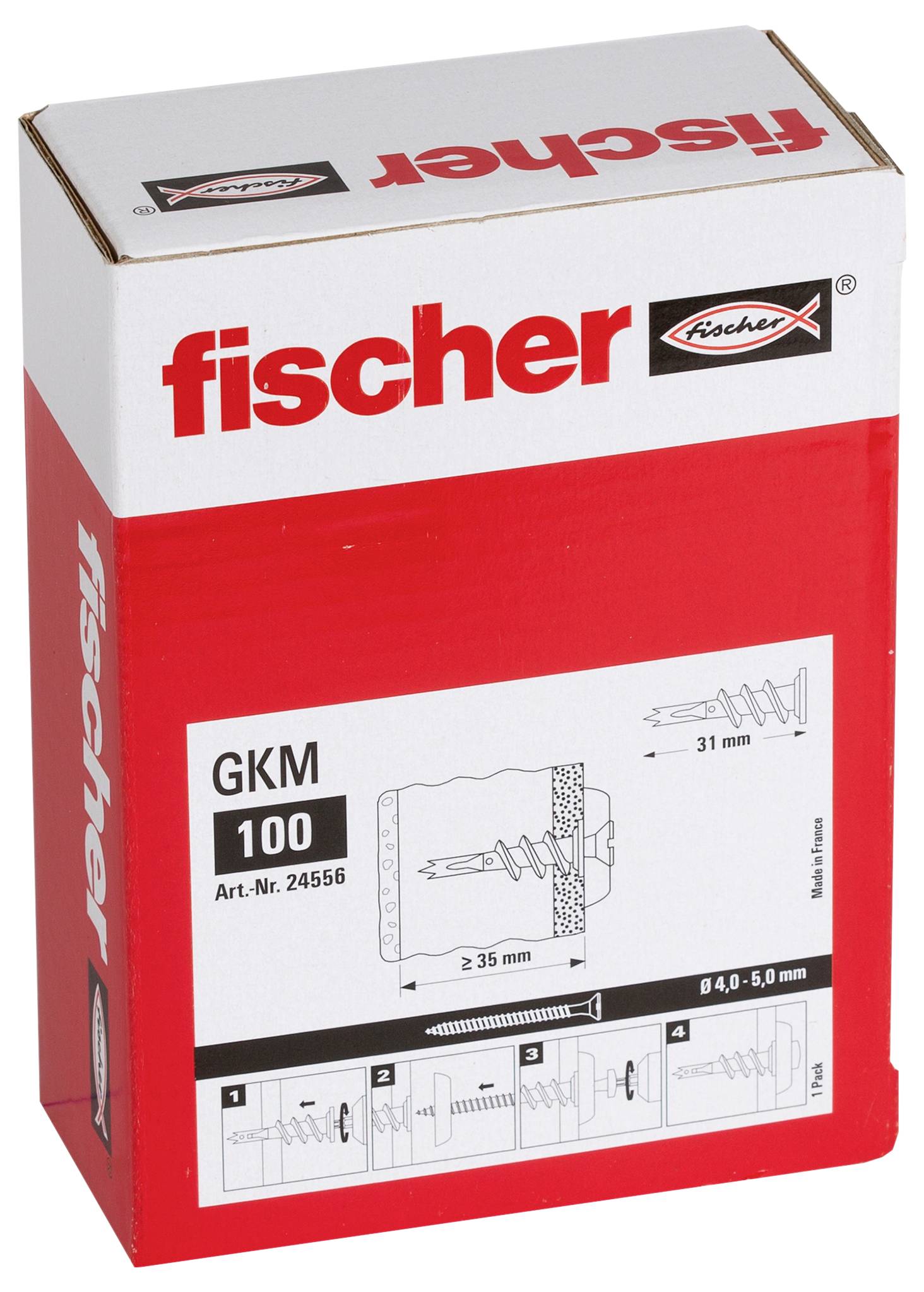 Fischer 24556 GKM Gipskartondübel 31 mm 100 St.-1