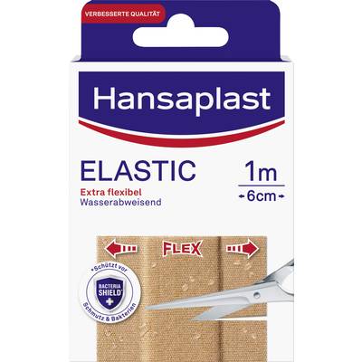 Hansaplast 02607-00000 Heftpflaster Elastic 1 m x 6 cm  1 m