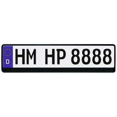 HP Autozubehör 18515 Kunststoff Kennzeichenrahmen Schwarz (B x H) 520 mm x 114 mm 