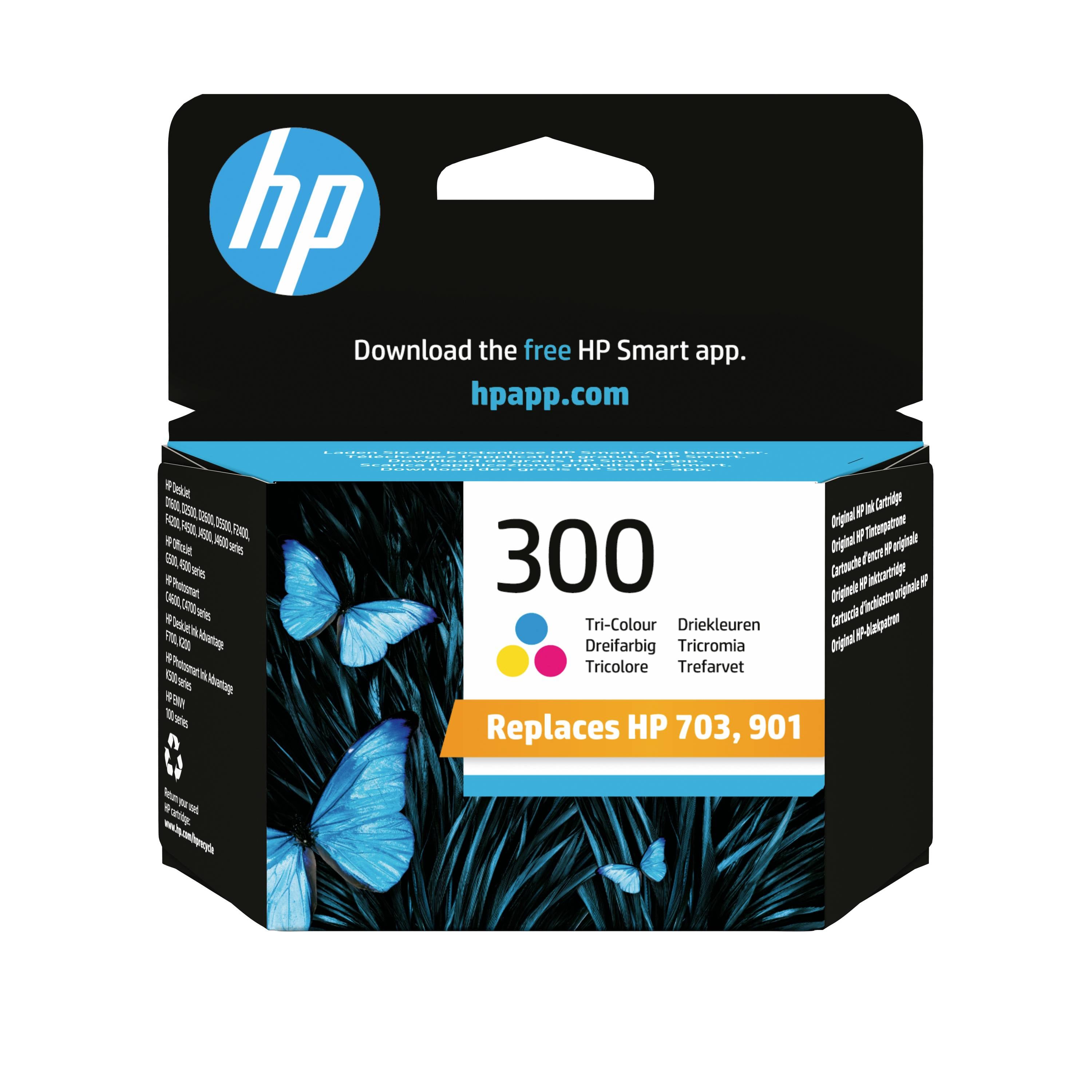 HP 300 Druckerpatrone Original Cyan, Magenta, Gelb CC643EE Tinte