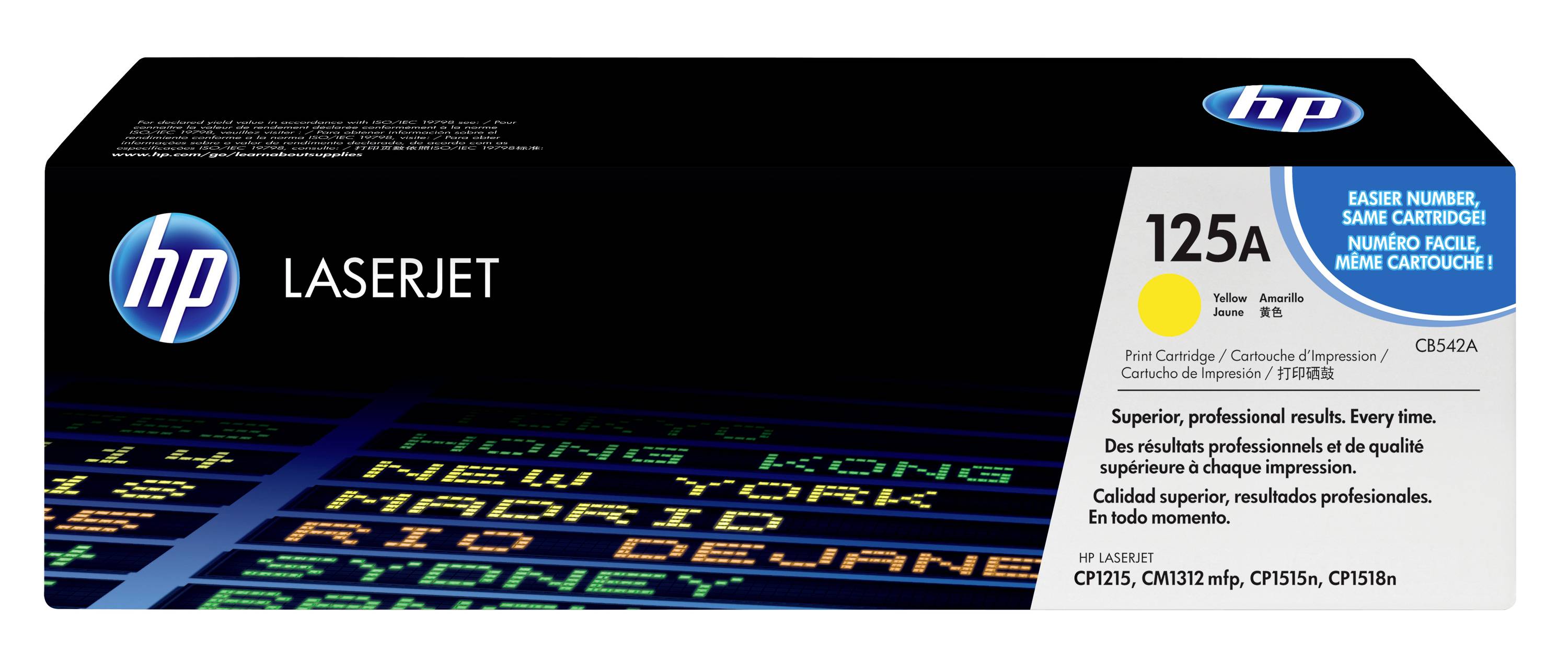 HP Toner 125A Original Gelb 1400 Seiten CB542A
