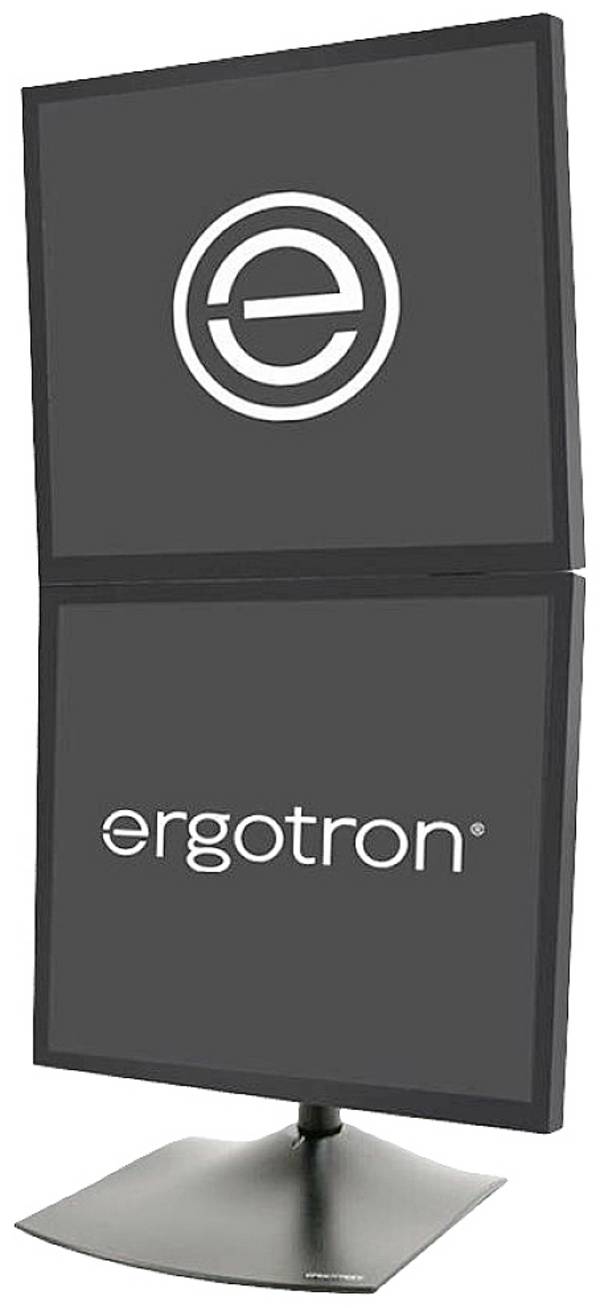 Ergotron DS100  Monitor-Tischhalterung 2 Display(s) 25,4 cm (10") - 68,6 cm (27") Schwarz Neigbar, Schwenkbar, Stand