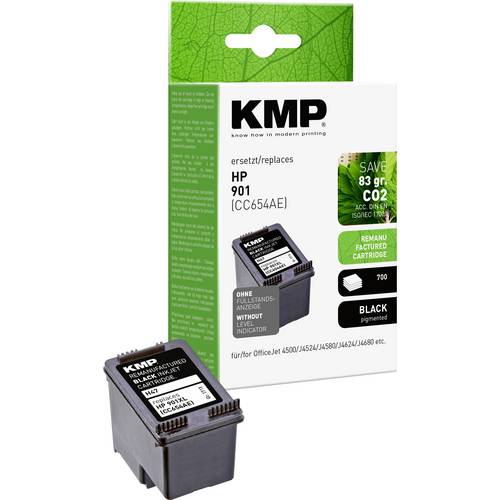 KMP Druckerpatrone ersetzt HP 901XL, CC654AE Kompatibel Schwarz H47 1711,4541