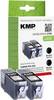 KMP Druckerpatrone ersetzt Canon PGI-520PGBK Kompatibel 2er-Pack Schwarz C72D 1508,0021