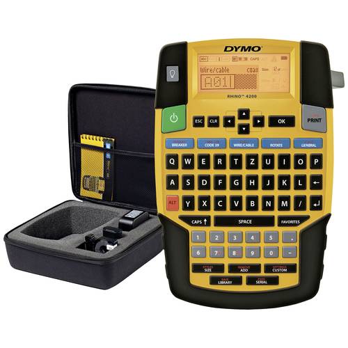 Thumbnail - DYMO RHINO 4200 Kit Beschriftungsgerät Geeignet für Schriftband: IND 6 mm, 9 mm, 12 mm, 19 mm