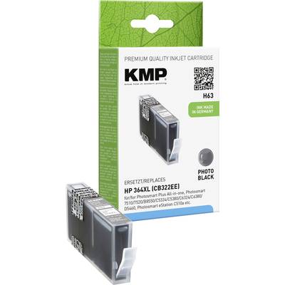 KMP Druckerpatrone  Kompatibel ersetzt HP 364XL, CB322EE Photo Schwarz H63 1713,0040