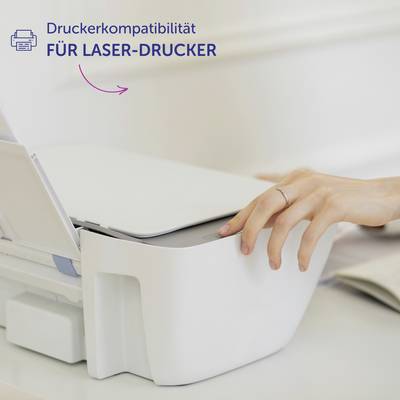 Avery-Zweckform L4784-20 Namens-Etiketten 63.5 x 29.6 mm Acetatseide Weiß 540 St. Wiederablösbar Farblaserdrucker, Laser-12