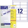 Avery-Zweckform 3659 Universal-Etiketten 97 x 42.3 mm Papier Weiß 1200 St. Permanent haftend Tintenstrahldrucker, Laserdrucker, Farblaserdrucker, Kopierer, Farbkopierer, Handbeschriftung