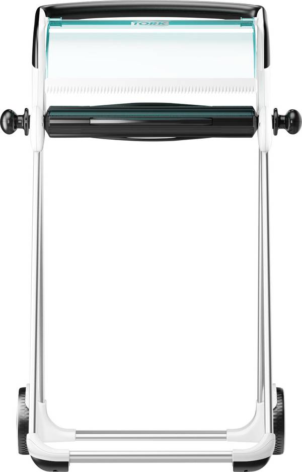 TORK 652000 Tork Performance - Rollenhalter - Kunststoff, Metall Wischtuchbodenständer Plastik, Stahl Türkis, Weiß 1 St.