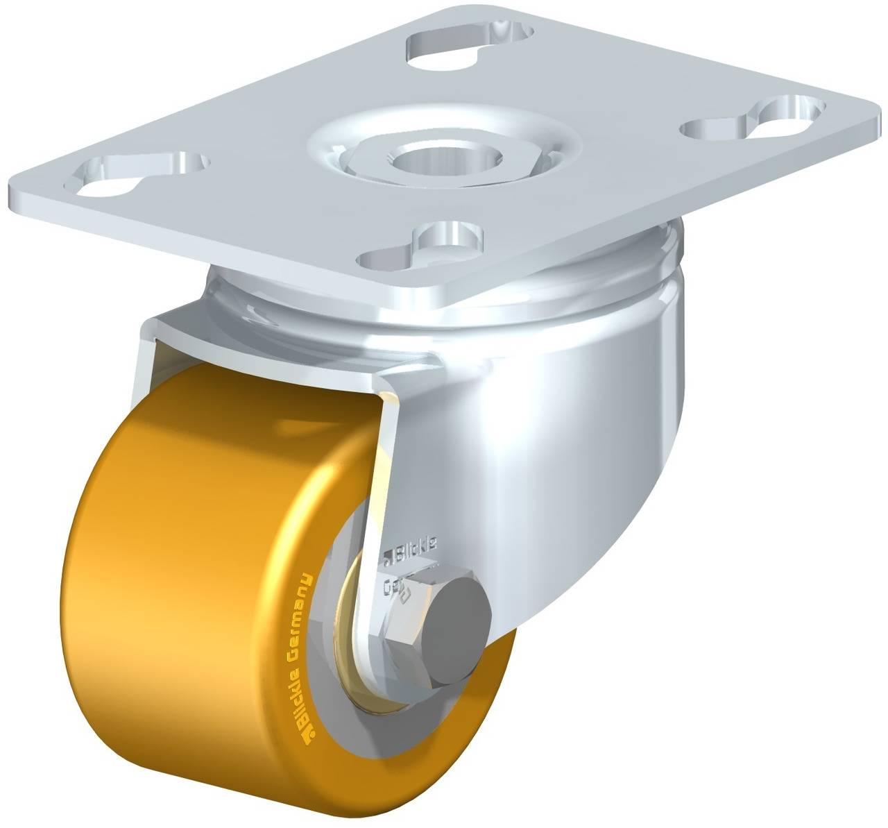 Blickle LKPA-VSTH 50K Zwenkwiel Wieldiameter: 50 mm Draagvermogen (max.): 150 kg 1 stuk(s) afbeelding