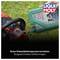 Ein grüner Kanister von Liqui Moly wird in einen Motor gegossen. Der Text lautet 'Gutes Viskositätstemperaturverhalten. Ausgezeichnetes Haftvermögen.'