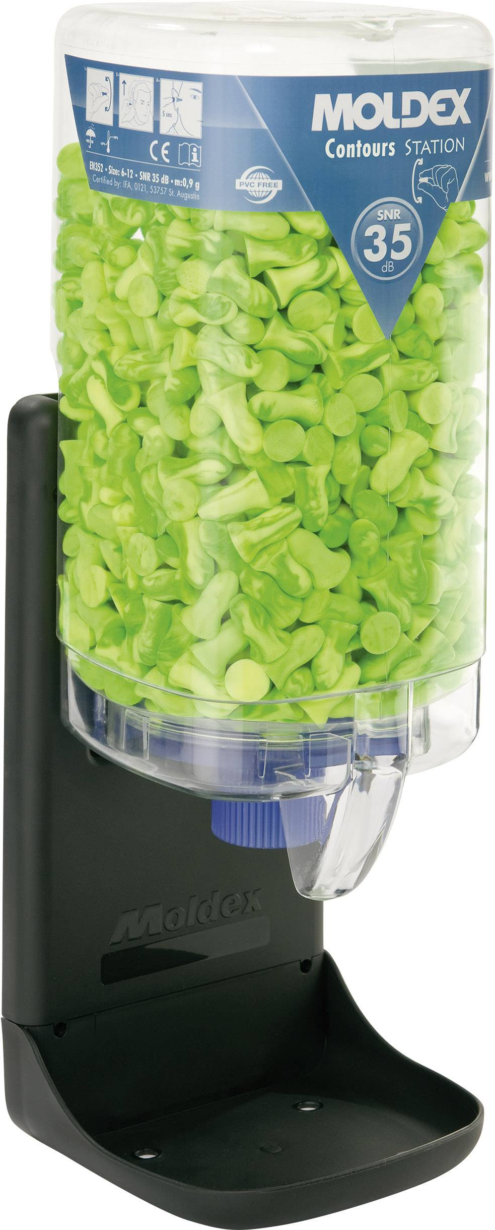 Moldex 745001 Contours Hörselproppar dispenser 35 dB Engångs 500 par