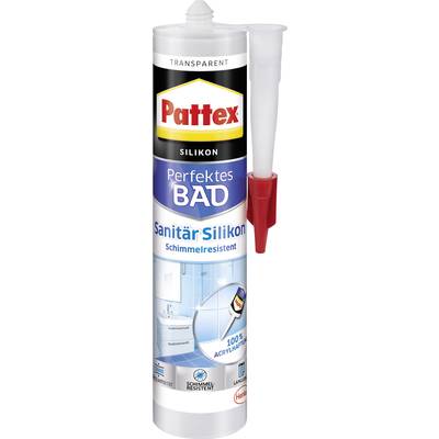 Pattex Perfektes Bad Silikon Herstellerfarbe Transparent PFDBT 300 ml